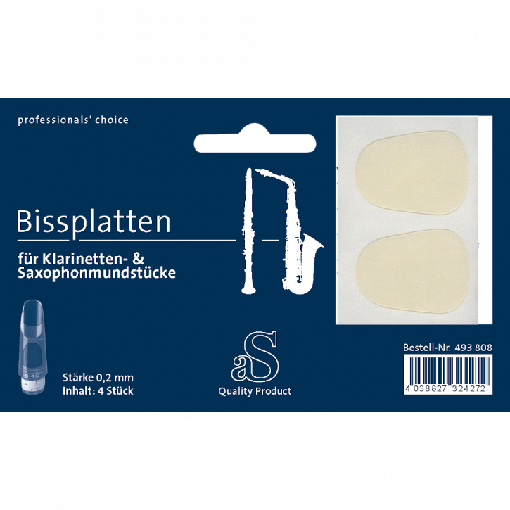 aS Bissplatte Transparent 0,2mm