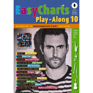 Easy Charts Play-Along Band 10 +Audio Online - MF3610