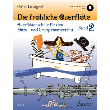 Die fröhliche Querflöte Band 2 + Audio Online - ED20592D