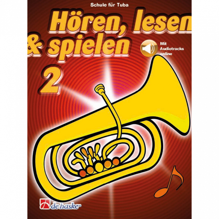Hören, lesen & spielen Band 2 (+Audio online): Tuba in C (Bass-Schlüssel)