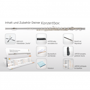 JUPITER Querflöte JFL700E-CBOX (Konzertbox)